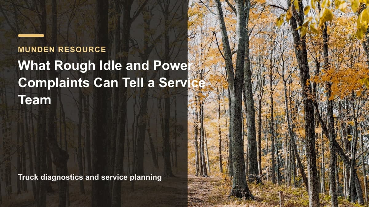 What Rough Idle and Power Complaints Can Tell a Service Team